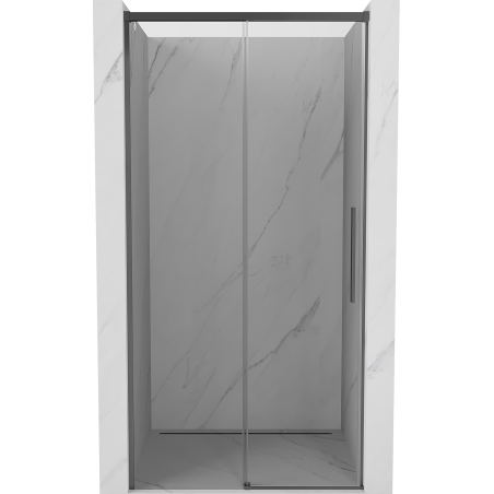 Mexen Rox sliding shower door 135 cm, transparent, gun metal - 8C2-135-000-95-00