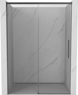 Mexen Rox sliding shower doors 155 cm, transparent, gun metal - 8C2-155-000-95-00