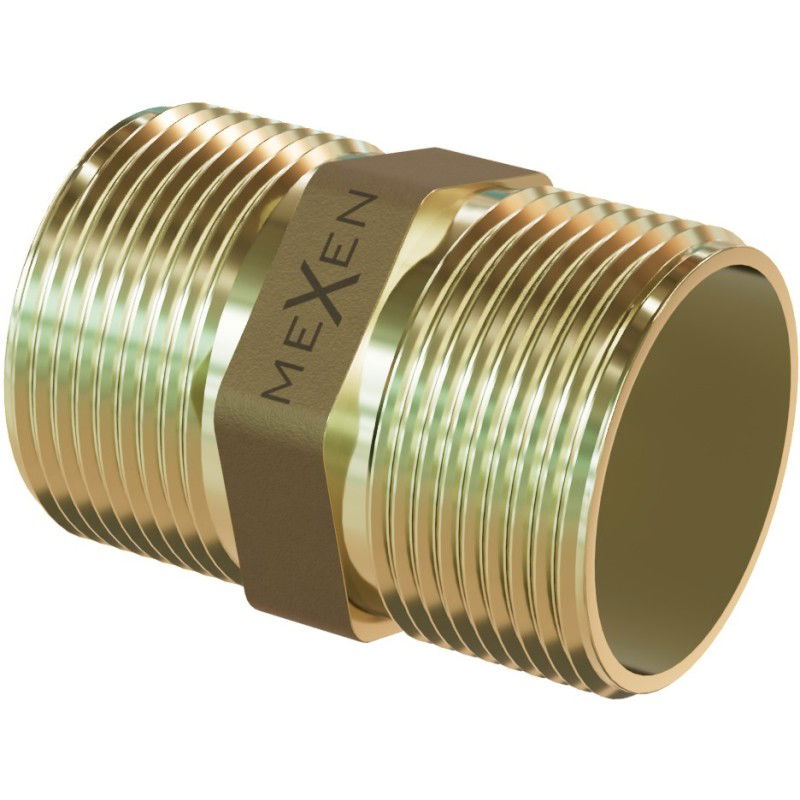 Mexen BRASS brass nipple 6/4 M x 6/4 M - W97404-6464