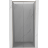 Mexen Rox sliding shower door 100 cm, transparent, brushed nickel - 8C2-100-000-97-00