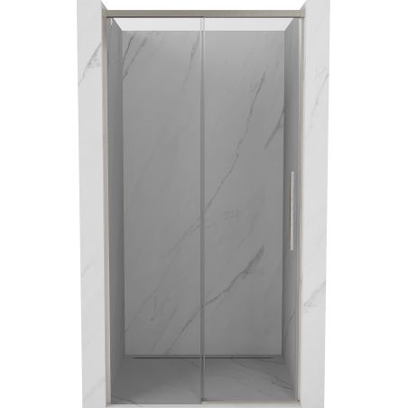 Mexen Rox sliding shower door 120 cm, transparent, brushed nickel - 8C2-120-000-97-00