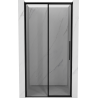 Mexen Rox sliding shower doors left 110 cm, black frame, black - 8C2-110-000-70-70-L