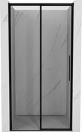 Mexen Rox sliding shower door left 130 cm, black frame, black - 8C2-130-000-70-70-L