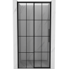 Mexen Rox sliding shower door left 135 cm, black grid, black - 8C2-135-000-70-77-L