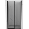 Mexen Rox right sliding shower door 130 cm, black frame, black - 8C2-130-000-70-70-P