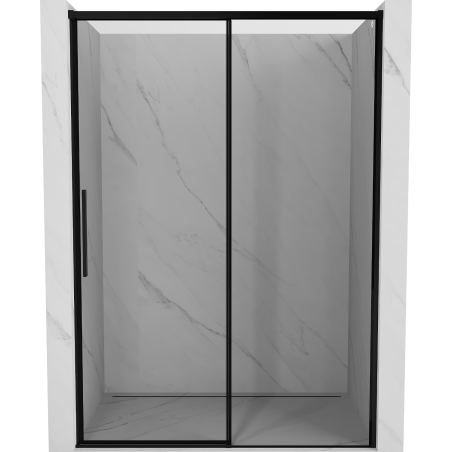 Mexen Rox sliding shower door right 145 cm, black frame, black - 8C2-145-000-70-70-P