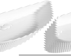 Mexen Grovo countertop washbasin fluted 41 x 36 cm, white - 22304200