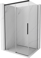 Mexen Rox sliding shower cabin 100 x 80 cm, transparent, black - 8C2-100-080-70-00