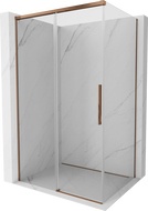 Mexen Rox sliding shower cabin 145 x 110 cm, transparent, rose gold - 8C2-145-110-60-00