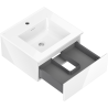 Mexen Orio Cabinet 50 cm with Otis Sink, 1 Drawer, White Gloss - 91A10-05023-1-BF00-W18M00