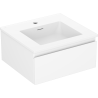 Mexen Orio bathroom cabinet 50 cm with Otis sink, 1 drawer, white matte - 91A10-05023-1-BF01-W18M01