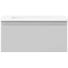 Mexen Orio bathroom cabinet 50 cm with Otis sink, 1 drawer, grey matt/white matt - 91A10-05023-1-BF62-W18M01