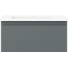 Mexen Orio bathroom cabinet 50 cm with Otis washbasin, 1 drawer, matte graphite/white matte - 91A10-05023-1-BF66-W18M01