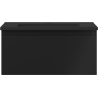 Mexen Orio bathroom cabinet 50 cm with Otis washbasin, 1 drawer, black matte - 91A10-05023-1-BF71-W18M71
