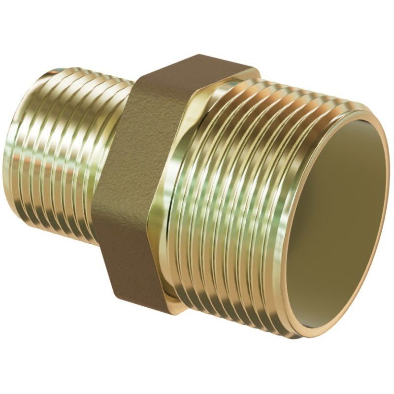Mexen BRASS brass reducing nipple 2 M x 6/4 M - W97405-2064