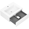 Mexen Orio Bathroom Cabinet 60 cm with Otis Sink, 1 Drawer, White Matte - 91A10-06023-1-BF01-W18M01