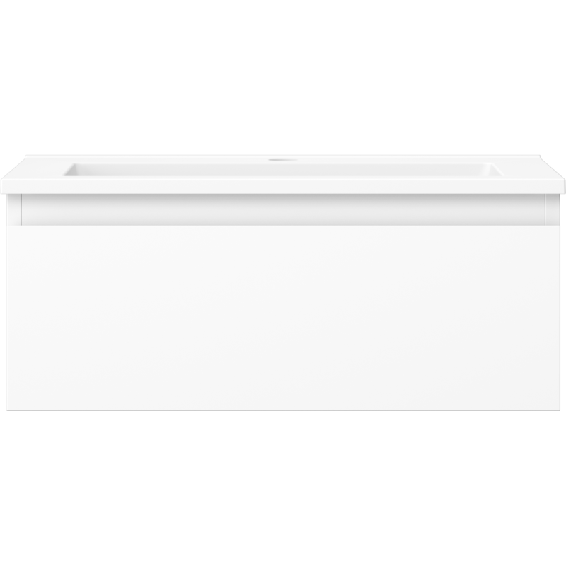 Mexen Orio Bathroom Cabinet 60 cm with Otis Sink, 1 Drawer, White Matte - 91A10-06023-1-BF01-W18M01