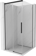 Mexen Rox sliding shower cabin 90 x 90 cm, transparent, black - 8C2-090-090-70-00