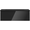Mexen Orio bathroom cabinet 70 cm with Otis washbasin, 1 drawer, black gloss/black matte - 91A10-07023-1-BF70-W18M71