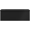 Mexen Orio bathroom cabinet 70 cm with Otis washbasin, 1 drawer, matte black - 91A10-07023-1-BF71-W18M71