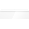 Mexen Orio bathroom cabinet 80 cm with Otis washbasin, 1 drawer, white gloss - 91A10-08023-1-BF00-W18M00