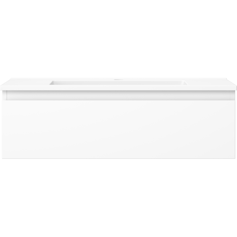 Mexen Orio bathroom cabinet 80 cm with Otis washbasin, 1 drawer, white matt - 91A10-08023-1-BF01-W18M01