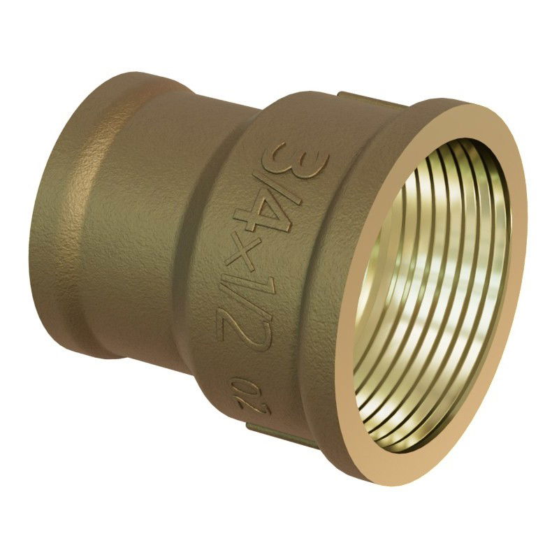 Mexen BRASS brass reducing coupling 6/4 FIP x 3/4 FIP - W97406-6434