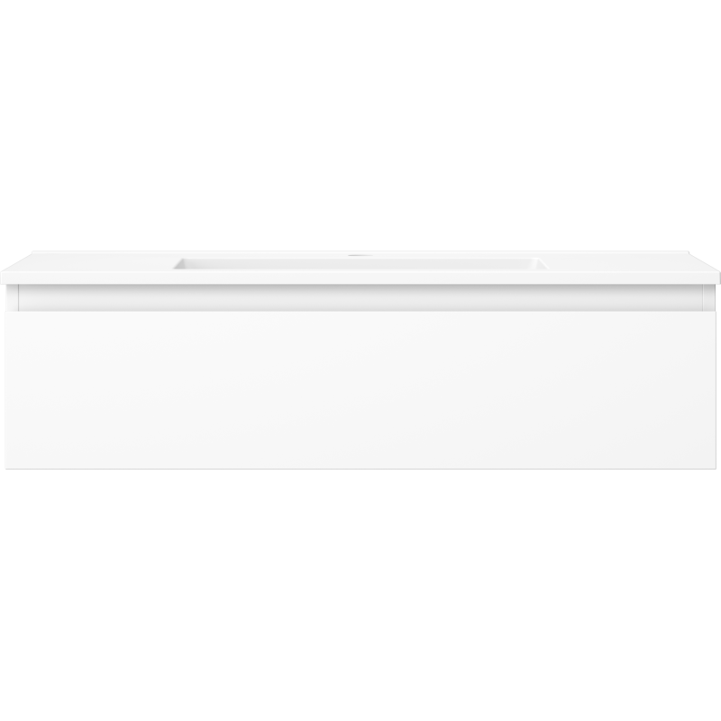 Mexen Orio bathroom cabinet 90 cm with Otis washbasin, 1 drawer, white matte - 91A10-09023-1-BF01-W18M01