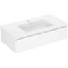 Mexen Orio bathroom cabinet 90 cm with Otis washbasin, 1 drawer, white matte - 91A10-09023-1-BF01-W18M01
