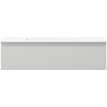 Mexen Orio bathroom cabinet 90 cm with Otis sink, 1 drawer, gray matte/white matte - 91A10-09023-1-BF62-W18M01