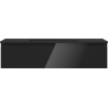 Mexen Orio 100 cm bathroom cabinet with Otis sink, 1 drawer, black gloss/black matte - 91A10-10023-1-BF70-W18M71