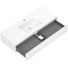 Mexen Orio 120 cm Bathroom Cabinet with Otis Sink, 1 Drawer, White Matte - 91A10-12023-1-BF01-W18M01