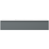 Mexen Orio bathroom cabinet 120 cm with Otis sink, 1 drawer, matte graphite/white matte - 91A10-12023-1-BF66-W18M01