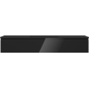 Mexen Orio bathroom cabinet 140 cm with sink Otis, 1 drawer, black gloss/black matte - 91A10-14023-1-BF70-W18M71