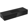 Mexen Orio bathroom cabinet 140 cm with sink Otis, 1 drawer, black gloss/black matte - 91A10-14023-1-BF70-W18M71
