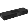 Mexen Orio 160 cm Bathroom Cabinet with Sink Otis, 1 Drawer, Black Gloss/Black Matte - 91A10-16023-1-BF70-W18M71