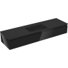 Mexen Orio bathroom cabinet 160 cm with Otis sink, 1 drawer, black gloss/black matte - 91A10-16023-1-BF70-W18M71