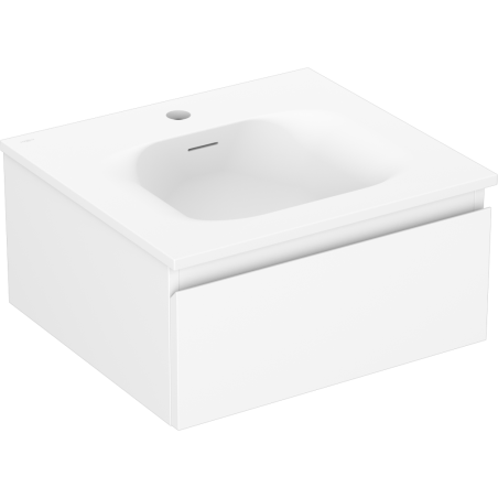 Mexen Orio 50 cm bathroom cabinet with Vela basin, 1 drawer, white matte - 91A10-05023-1-BF01-W23M01