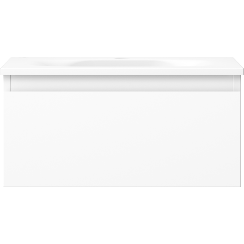 Mexen Orio 50 cm bathroom cabinet with Vela basin, 1 drawer, white matte - 91A10-05023-1-BF01-W23M01