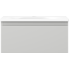 Mexen Orio 50 cm Bathroom Cabinet with Vela Sink, 1 Drawer, Gray Matte/White Matte - 91A10-05023-1-BF62-W23M01
