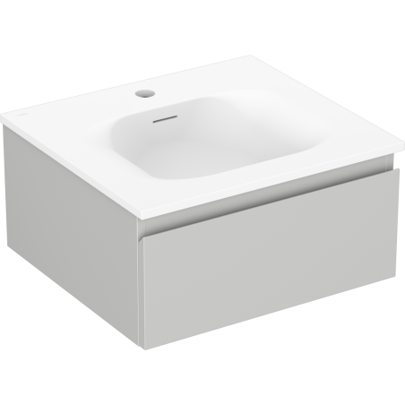 Mexen Orio 50 cm Bathroom Cabinet with Vela Sink, 1 Drawer, Gray Matte/White Matte - 91A10-05023-1-BF62-W23M01