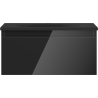 Mexen Orio Bathroom Cabinet 50 cm with Vela Sink, 1 Drawer, Black Gloss/Black Matte - 91A10-05023-1-BF70-W23M71