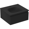 Mexen Orio Bathroom Cabinet 50 cm with Vela Sink, 1 Drawer, Black Matte - 91A10-05023-1-BF71-W23M71