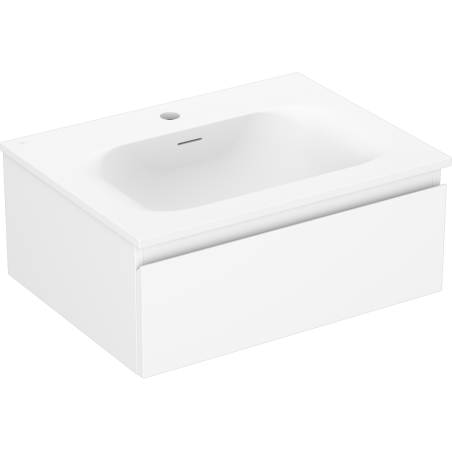 Mexen Orio bathroom cabinet 60 cm with Vela washbasin, 1 drawer, white matte - 91A10-06023-1-BF01-W23M01