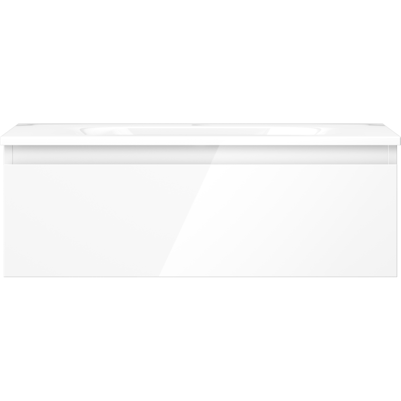 Mexen Orio bathroom cabinet 70 cm with Vela washbasin, 1 drawer, white gloss - 91A10-07023-1-BF00-W23M00