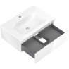 Mexen Orio 70 cm Bathroom Cabinet with Vela Sink, 1 Drawer, White Gloss - 91A10-07023-1-BF00-W23M00