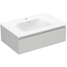Mexen Orio 70 cm Bathroom Cabinet with Vela Sink, 1 Drawer, Gray Matte/White Matte - 91A10-07023-1-BF62-W23M01