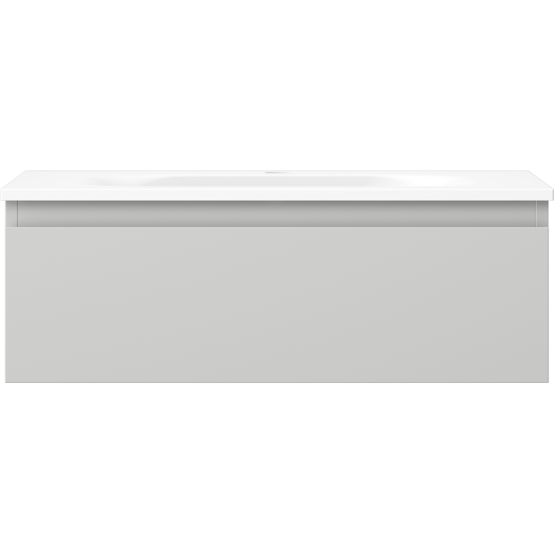 Mexen Orio bathroom cabinet 70 cm with Vela sink, 1 drawer, grey matte/white matte - 91A10-07023-1-BF62-W23M01