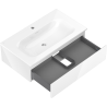 Mexen Orio bathroom cabinet 80 cm with Vela sink, 1 drawer, white gloss - 91A10-08023-1-BF00-W23M00