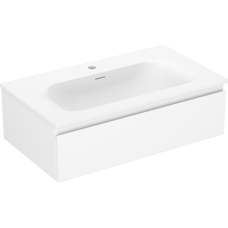 Mexen Orio 80 cm Bathroom Cabinet with Vela Basin, 1 Drawer, White Matte - 91A10-08023-1-BF01-W23M01